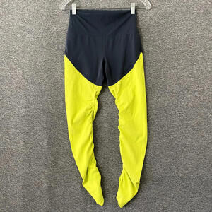 ZYIA Active Women's Size 4 Neon Yellow / Gray Parallel Lux High Rise Leggings